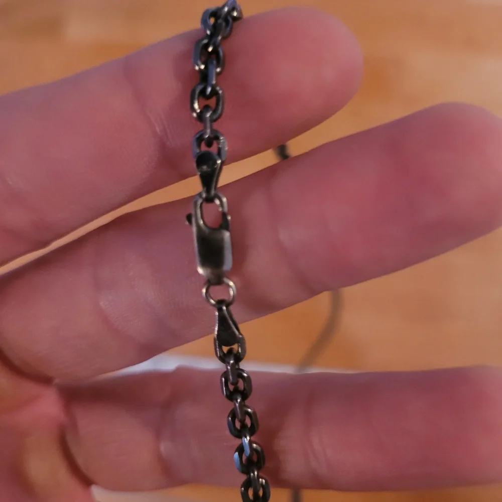 Sterling Silver Oxidized Heavy Chain